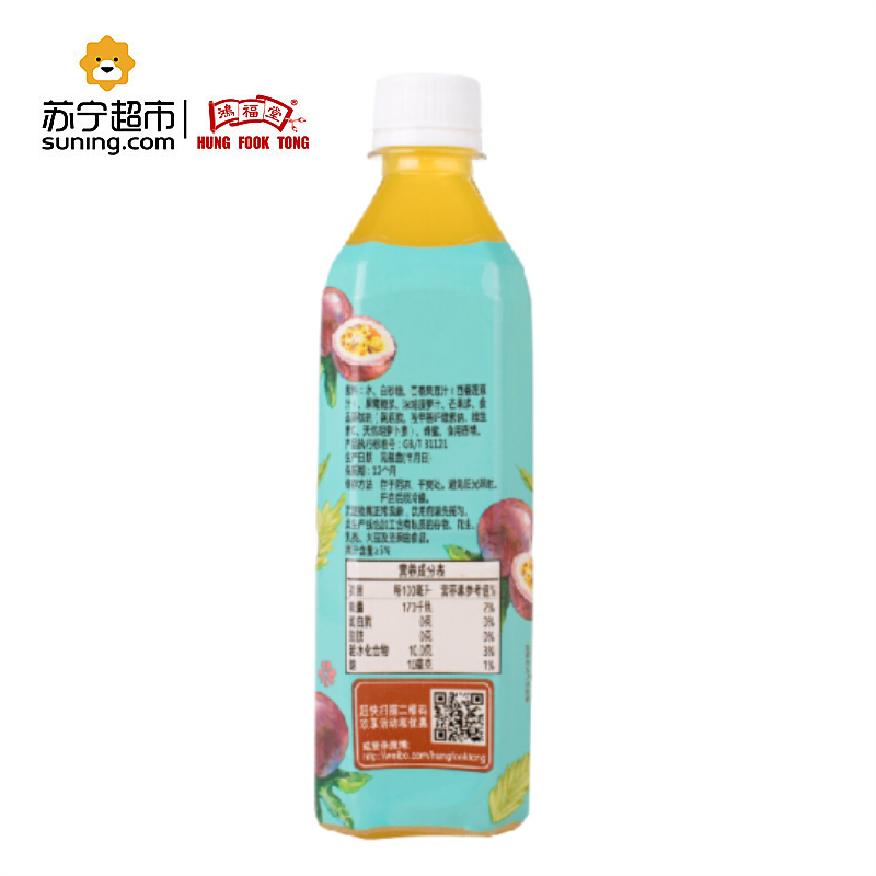 鸿福堂百香果蜜500ml*15瓶整箱装