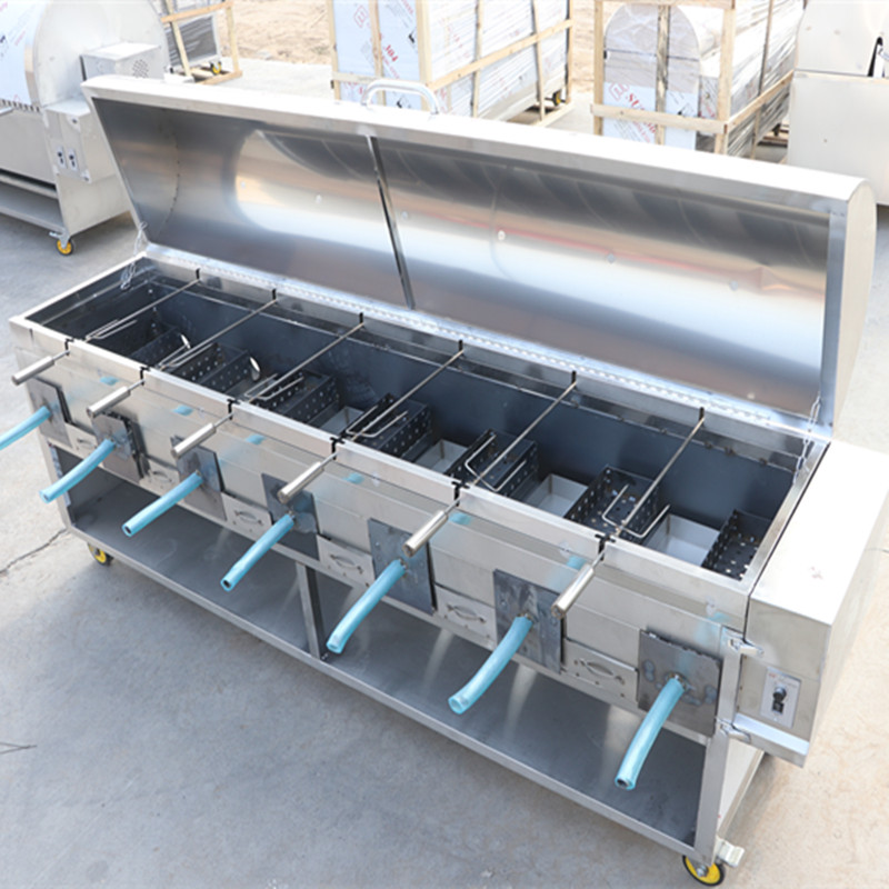 商用全自动旋转烤全羊炉子架子烤羊腿羊排猪鸡兔子烧烤箱燃气时光旧巷