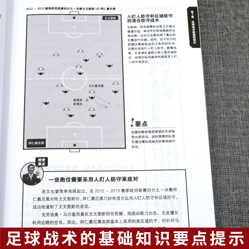 [正版] 足球战术与阵形图解 思路解说 案例分析及训练方法 青少年足球入门 足球战术书 足球教程训练书籍 足球战术解析高清大图