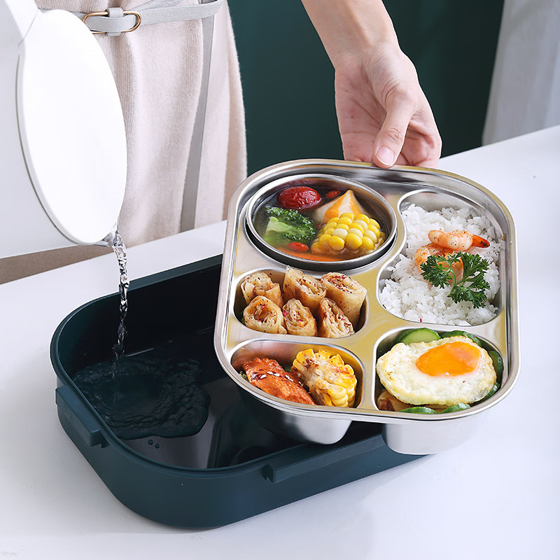 铁斯特 保温饭盒 分格餐盒(备注颜色)TST-C878 (2200ml 五格)高清大图