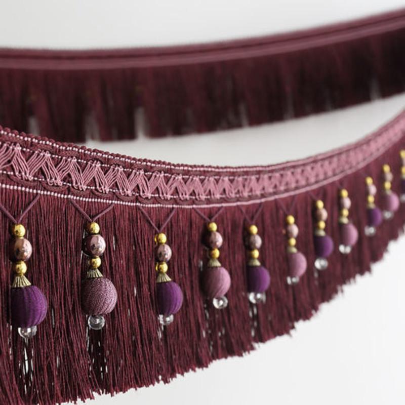 高11cm蓝色1米窗帘花边下摆装饰吊穗流苏吊坠底边穗窗幔帘头须牛筋