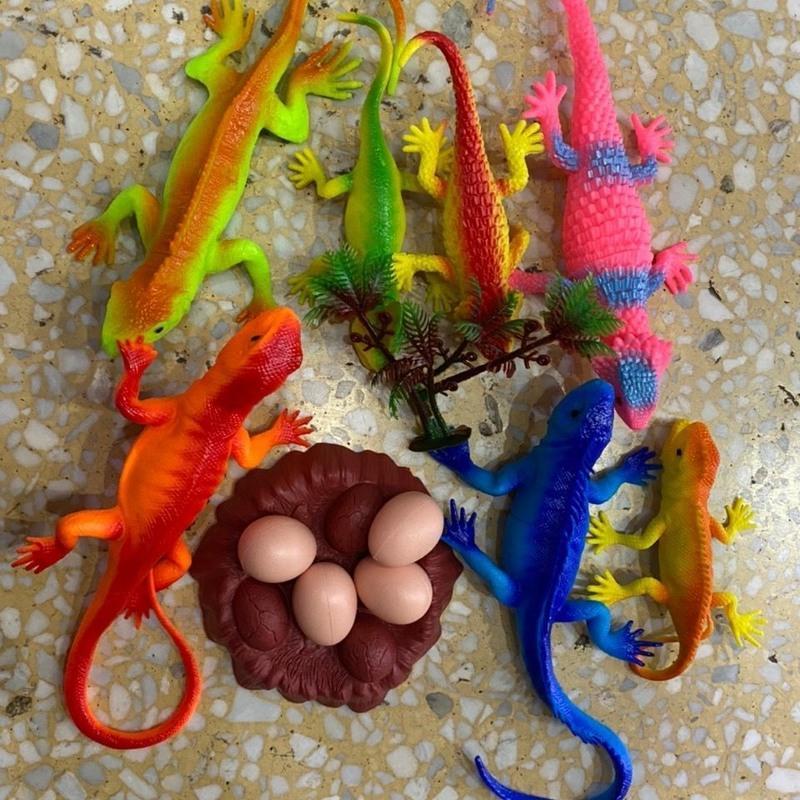 野生动物世界仿真恐龙海洋昆虫模型套装手提收纳盒礼盒儿童玩具原始