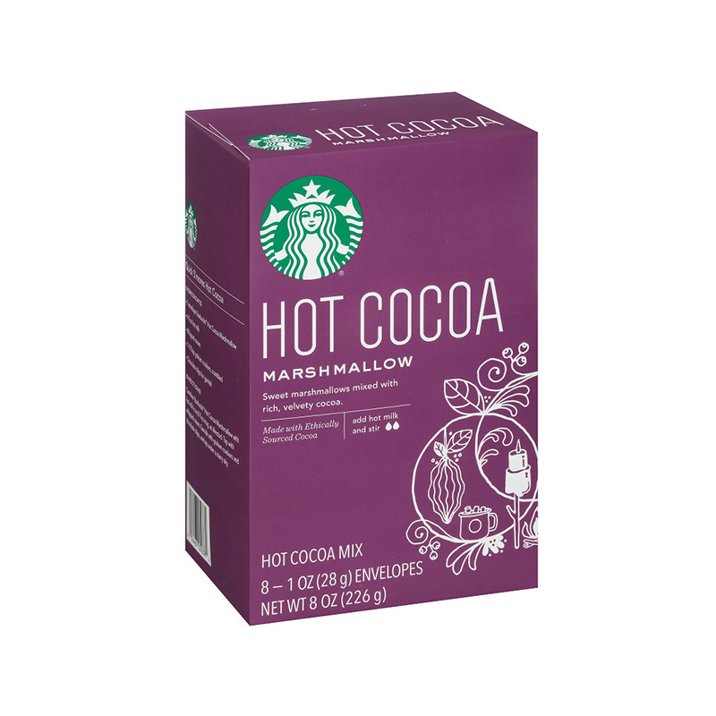 [棉花糖铁盒装]星巴克(Starbucks)棉花糖热可可粉 巧克力冲饮 226g/盒 冲调饮品 进口食品 美国进口