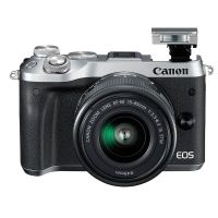 佳能(Canon) EOS M6银 (15-45mm+28mm )数码微单 双镜头套装 约2420万像素