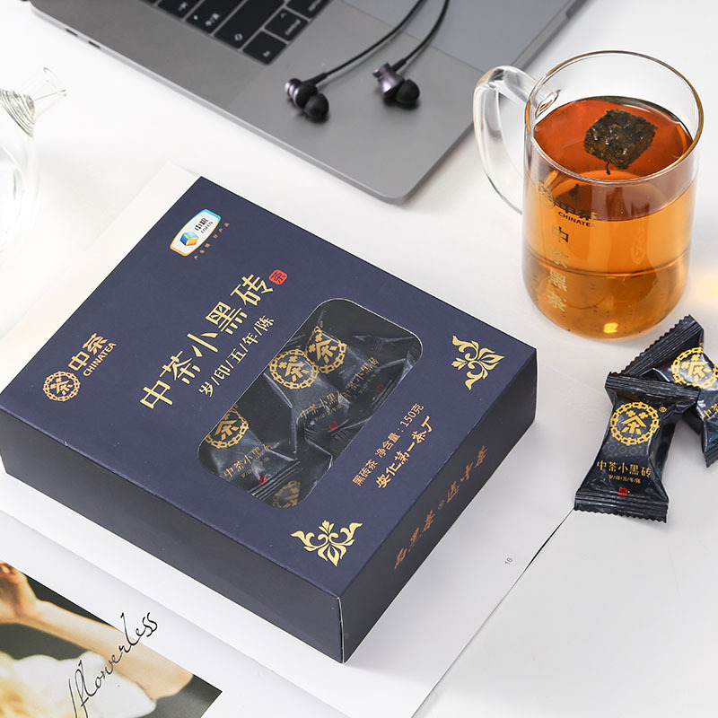 中茶 湖南安化黑茶 中茶小黑砖 盒装 150g