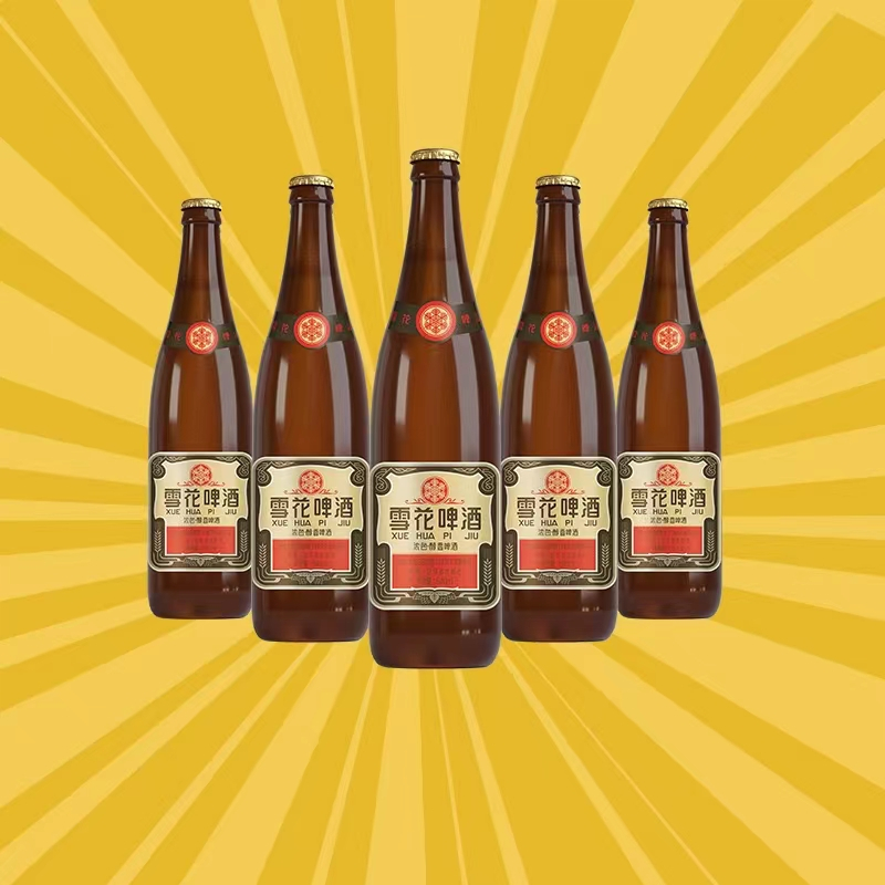 雪花啤酒醇香啤酒640ml12瓶