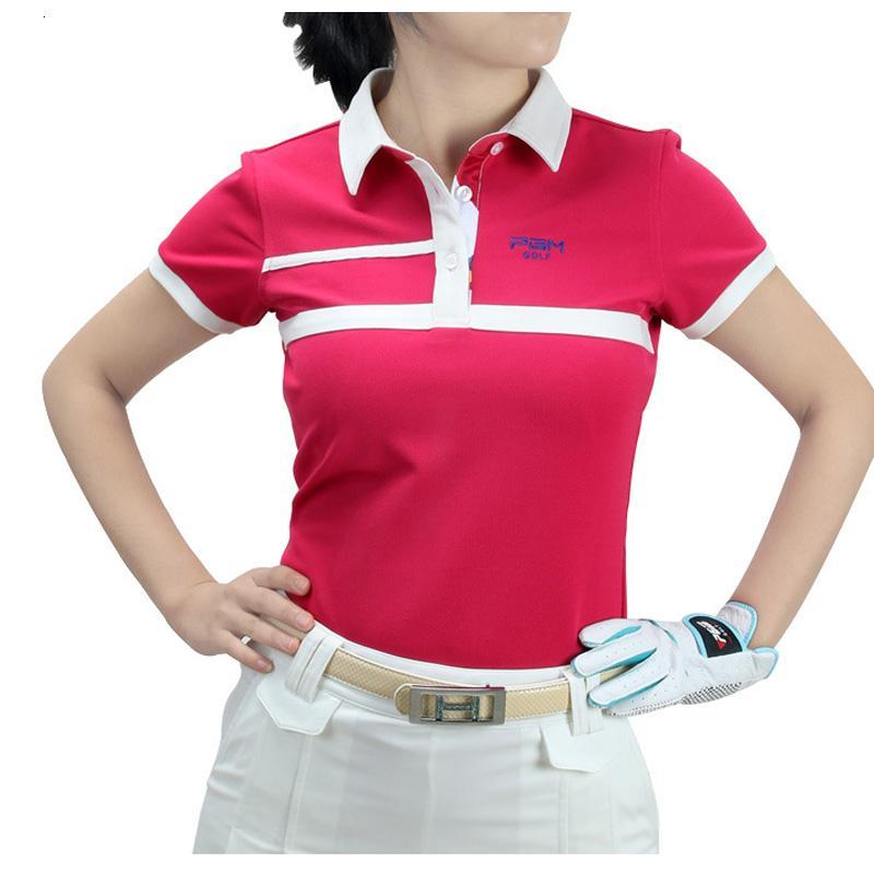 女士高尔夫服装 Golf短袖运动T恤 POLO衫 翻领上衣 休闲短袖上衣 高尔夫打底衫 短袖上衣