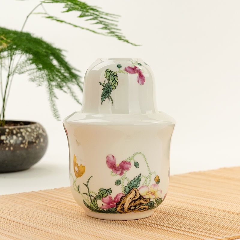 苏宁放心购唐山骨瓷酒具家用二两白酒温酒器烫酒热暖酒器酒骨瓷子