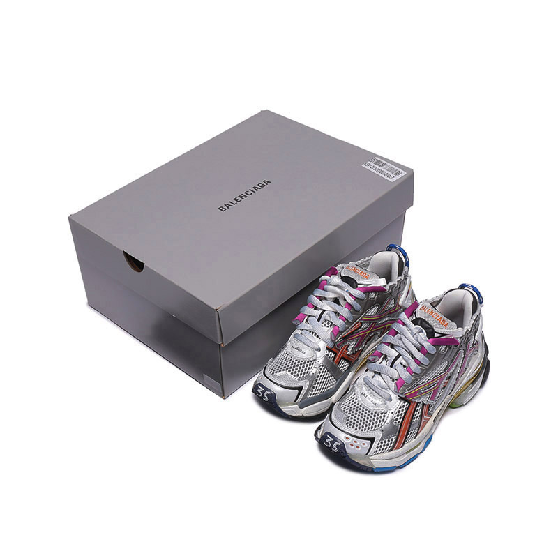 巴黎世家balenciaga女士runner网眼系带运动鞋脏脏鞋老爹鞋677402w3