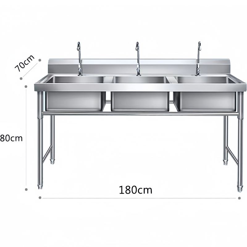 依韵珂不锈钢水池180*70*80cm个高清大图