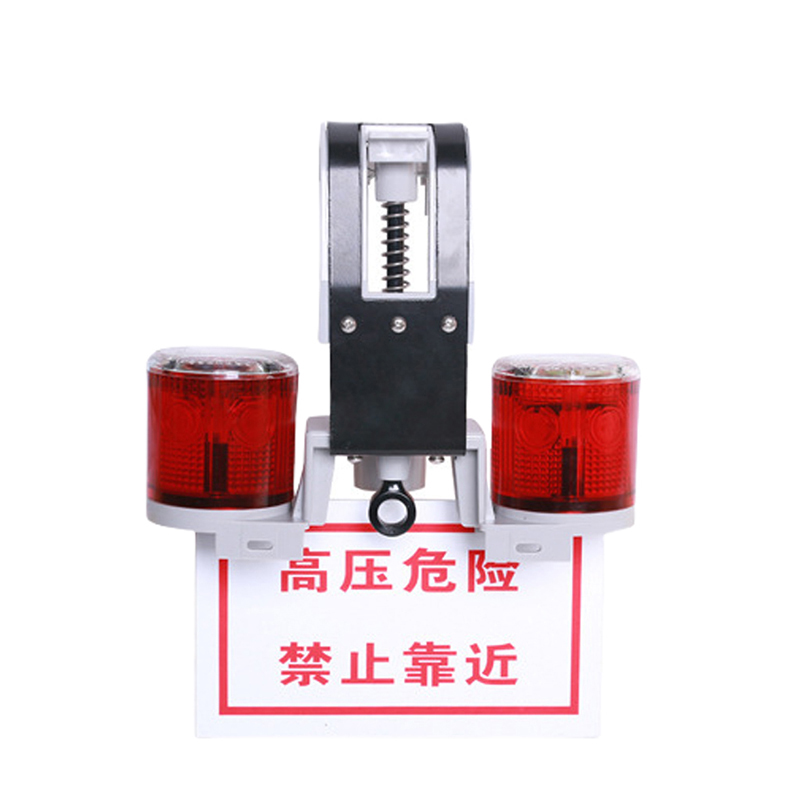 讯博士 TYNJSD100 单头0.4w IP65 续航时间:600h、电压等级:1.2V、红光/约3300K、LED、线上双头 75次/分钟 太阳能信号警示灯 (计价单位:盏)高清大图