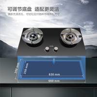 Fardior/法迪欧燃气灶JZT-2B302 台嵌两用天然气灶具5.0kW大火力家用燃气灶 一级能效