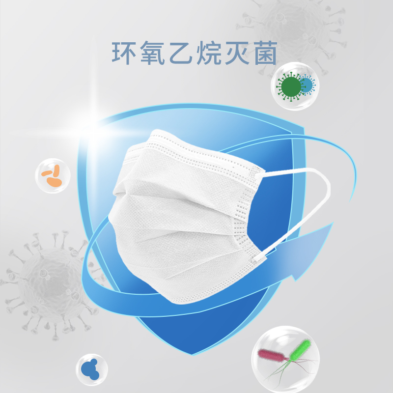 [夏季薄款]医用外科无菌口罩医疗三层防护轻薄透气防尘医生防病菌独立包装