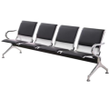 晋舰 钢制排椅机场椅加固加厚长椅候诊椅连排输液等候椅B款四人位皮面