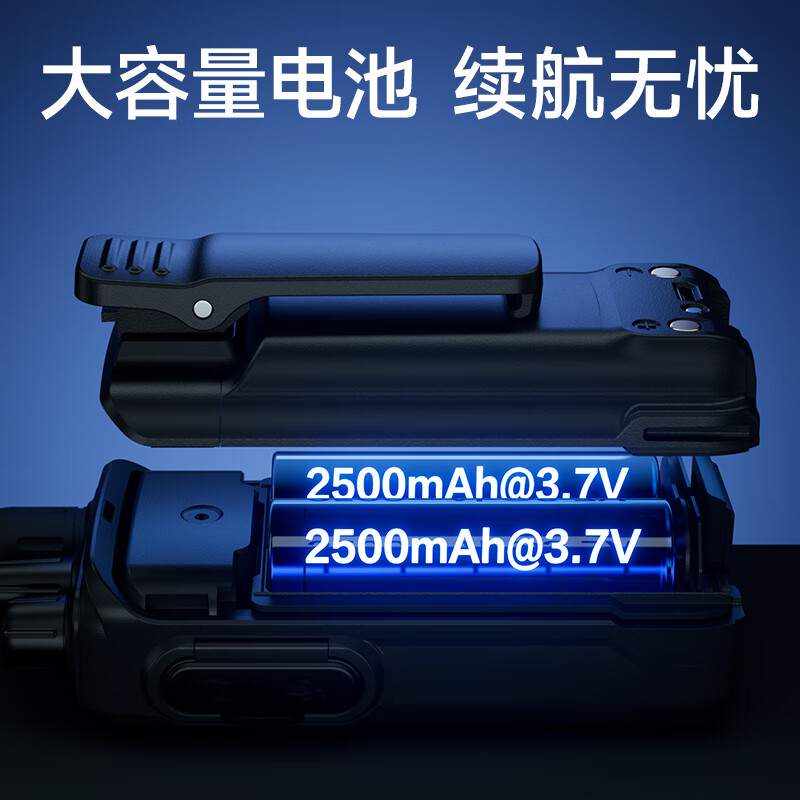 得力(deli)DLB418Y 调频对讲机 超长续航 一键对频 商业大功率远距离物业安保商场酒店商用民用手持台 黄色高清大图