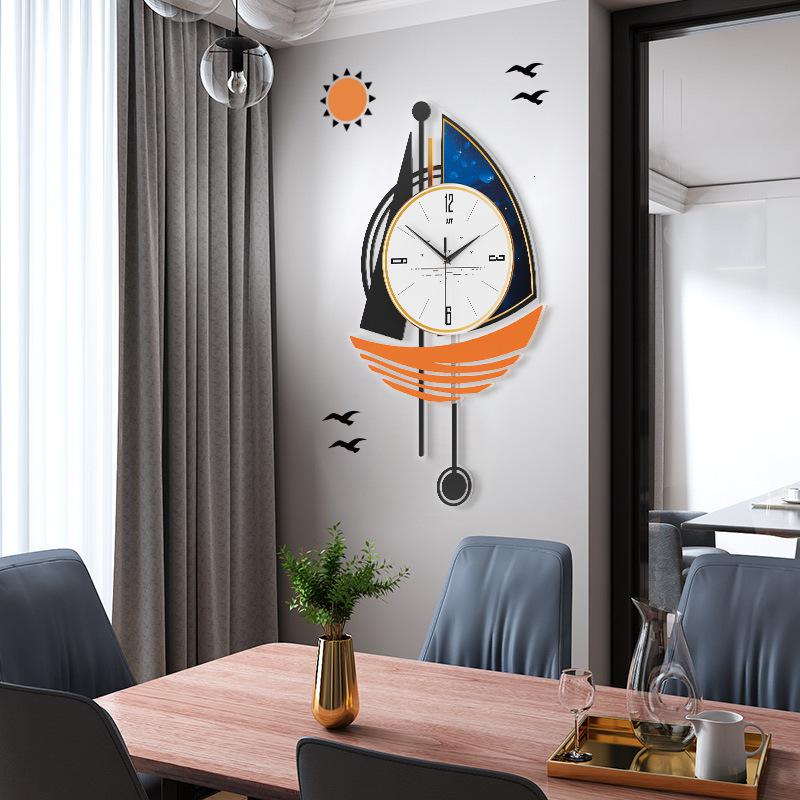 久久达北欧个性钟表挂钟客厅现代简约大气创意欧式时钟家用装饰壁钟