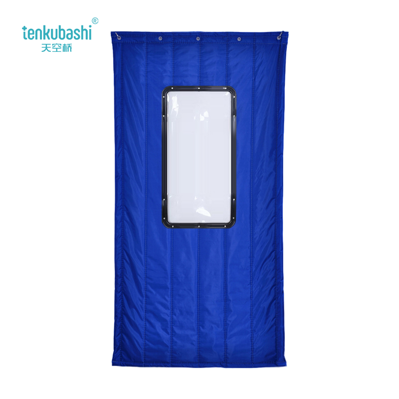 天空桥 棉门帘 MML-120宝蓝色40*80cm六层棉 平方米高清大图