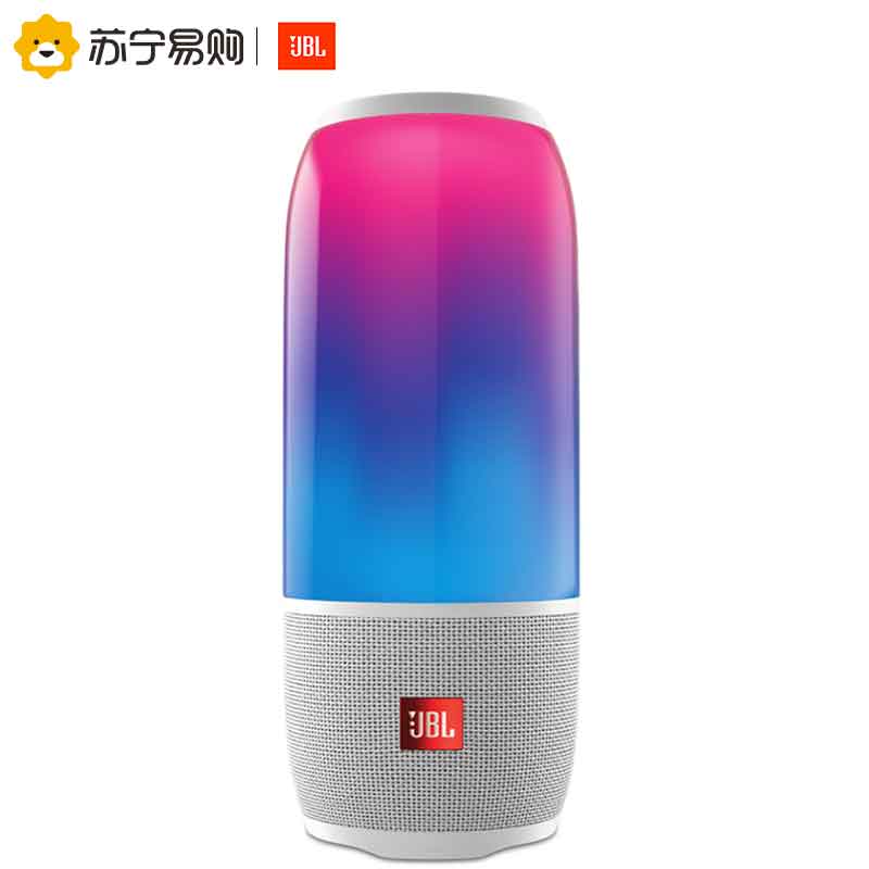 JBL Pulse3 音乐脉动3 炫彩蓝牙音箱 音响 低音炮 便携迷你音响 音箱 防水设计 珍珠白JBL Pulse3