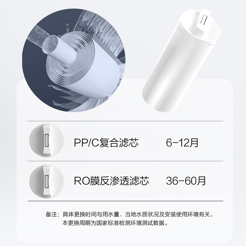 法迪欧(Fardior)R500FC03 500G大通量厨下反渗透直饮纯水机家用净水机净化