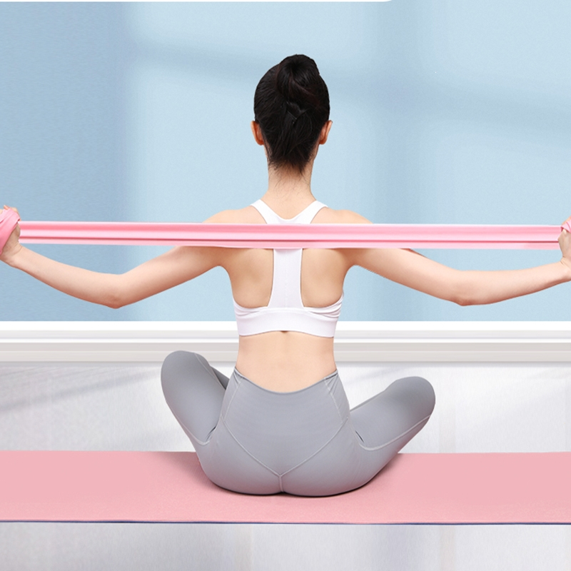 闪电客瑜伽弹力带男女拉伸阻力带练肩膀开背部伸展健身拉绳训练视频