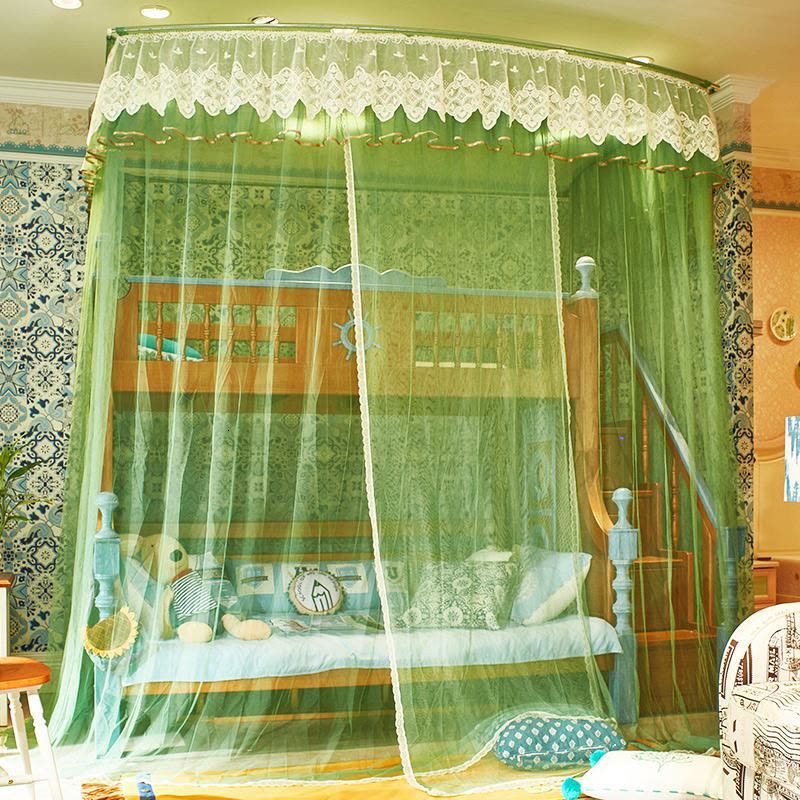 森美人儿童双层子母床蚊帐1.8m双人家用1.2米1.5上下高低床铺新款图片