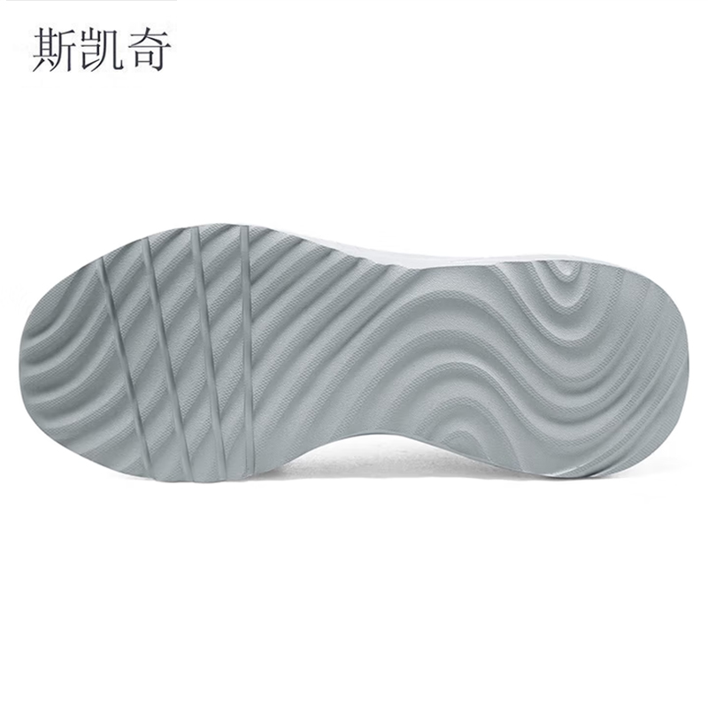 斯凯奇 男网面闪穿休闲鞋 118300/LTGY-8 双高清大图