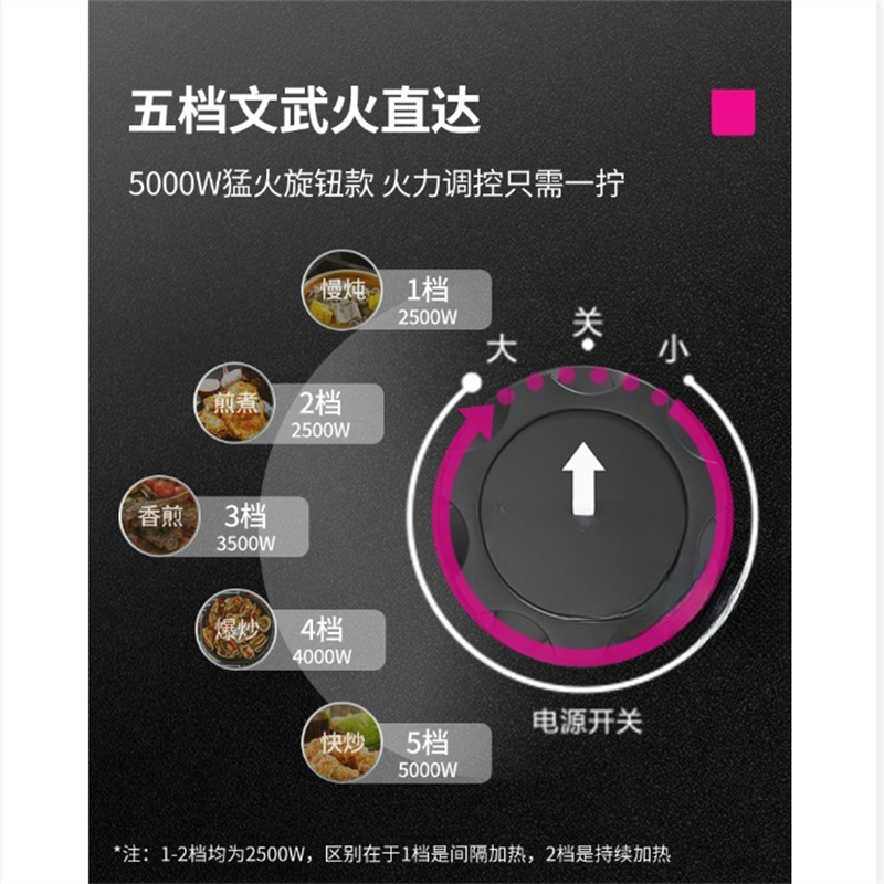 蔚天蓝(WEITIANLAN)美好系列商用电磁炉5000W 炒炉大锅灶炒菜用平面高清大图