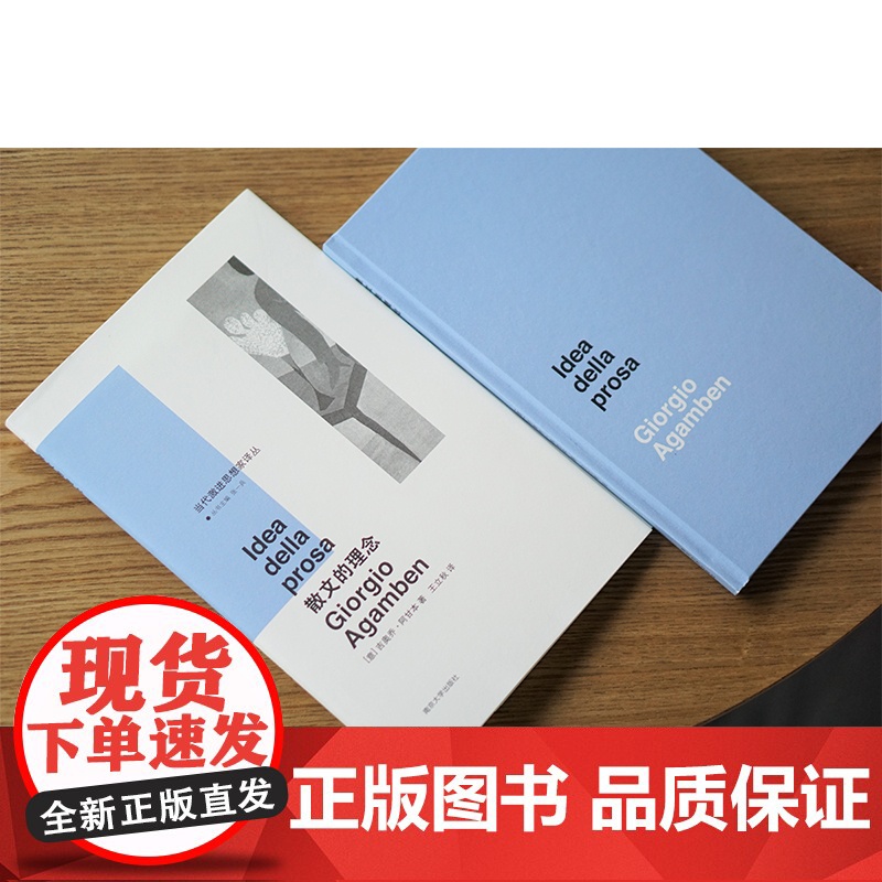 散文的理念(精)/当代激进思想家译丛 吉奥乔 阿甘本 折射集 南京大学出版社 哲学知识读物 美学文学读物高清大图