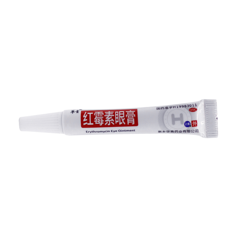 華青 红霉素眼膏2g*1支/盒沙眼睑缘炎结膜炎及眼外部感染
