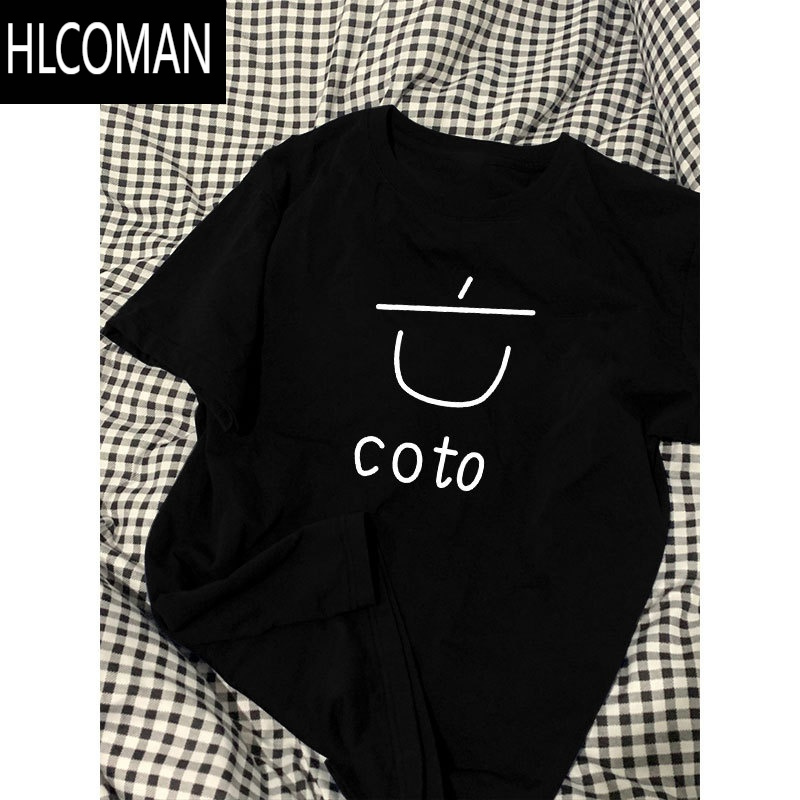 HLCOMAN短袖t恤男士2025年新款夏季港风ins休闲宽松大码潮流百搭上衣