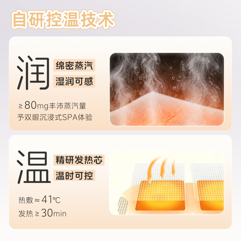 珍视明眼部护理舒润配方缓解疲劳卡皮巴拉膜片蒸汽眼罩(青草佛手柑)10袋/盒高清大图