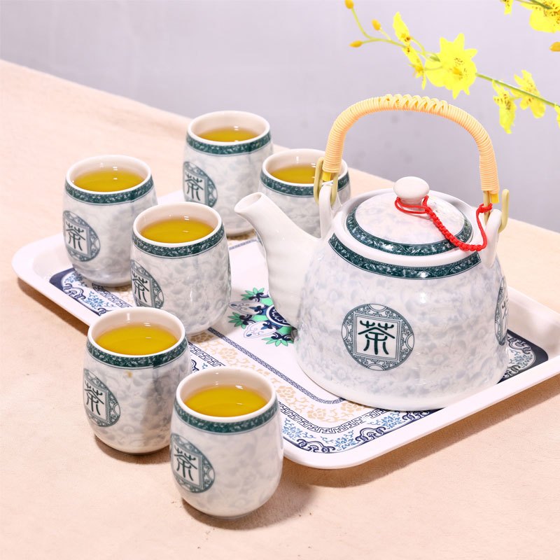茶壶陶瓷茶具套装家用茶杯喝水壶饭店现代简约泡茶器创意简约生活日用家居用品水具