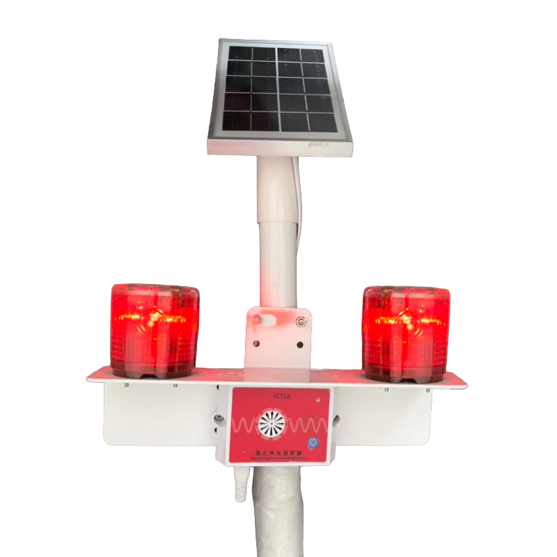 鸿灵睿芯 JSD01G 多晶硅太阳能板 5V 1.2W IP67 10HZ LED户外语音播报灯(计价单位:盏)银色高清大图