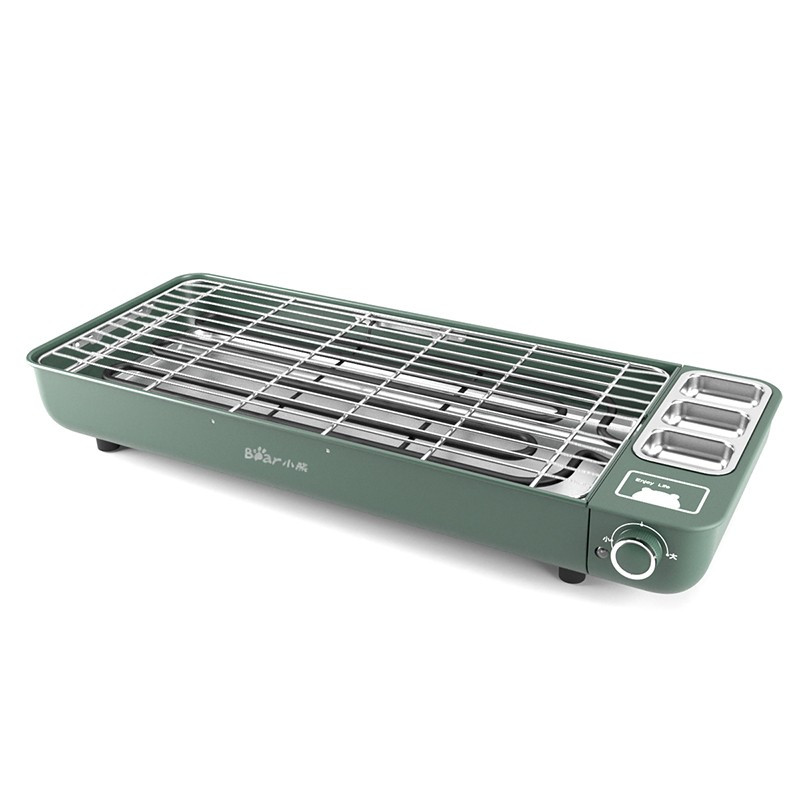 小熊(bear)电烤炉电烧烤炉烧烤架家用烤串烤肉一体烤肉锅电烤盘烤串机多功能无浓烟不粘可拆烤肉炉DKL-D20M2