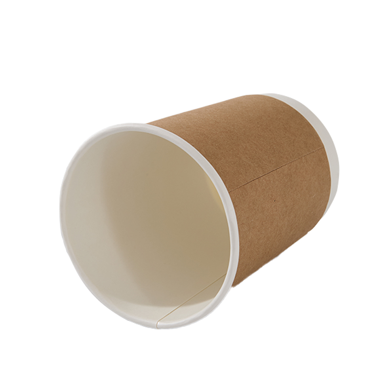 齐心 ZL0008 双层纸杯280ml 20个装 棕色 1袋装高清大图