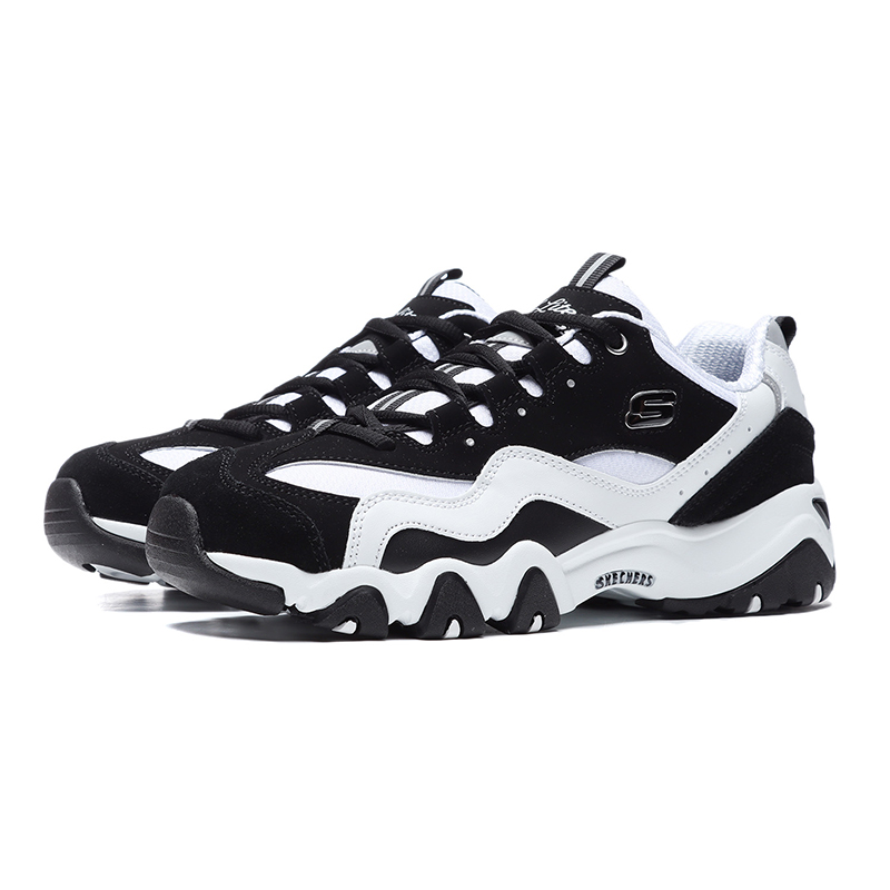 Skechers斯凯奇女鞋休闲鞋2021新款熊猫老爹鞋厚底运动鞋12493