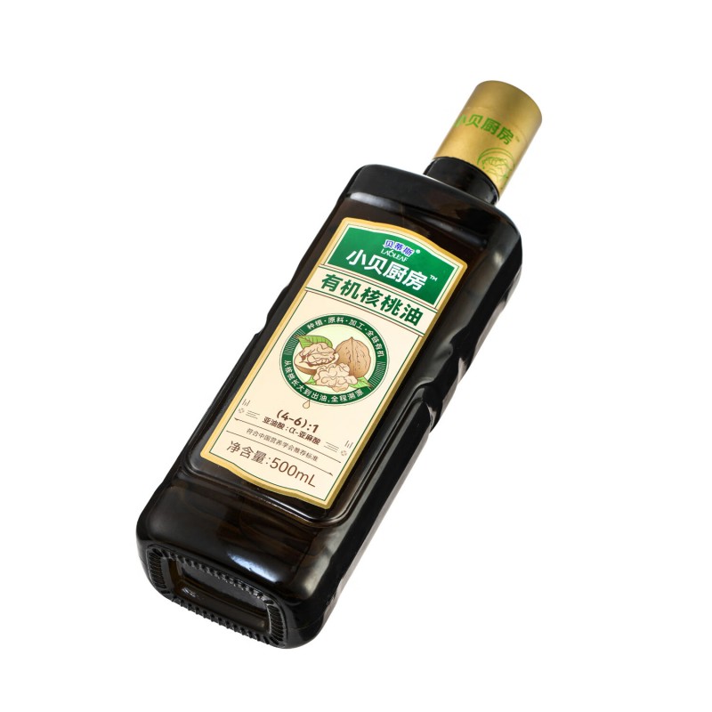 贝蒂斯小贝厨房有机核桃油500ml 1瓶高清大图