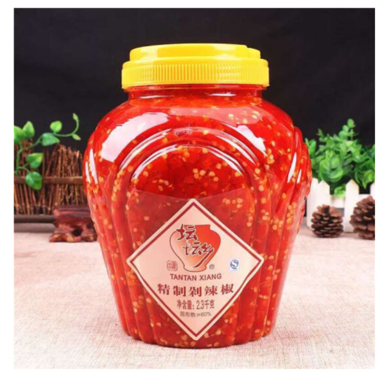 CCSM 湖南特产 坛坛乡精制剁辣椒酱2.3kg剁椒鱼头辣椒酱下饭菜拌饭酱红剁椒调料 (5瓶起订,单拍不发)