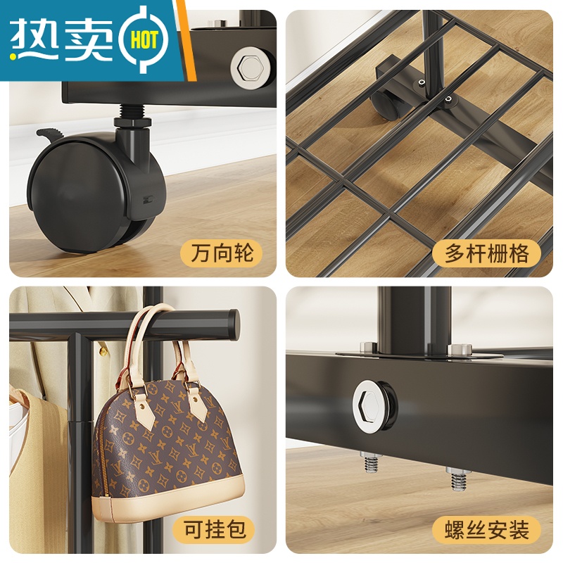 敬平晾衣架落地简易卧室内挂衣架折叠阳台宿舍晒衣服双杆收纳晒被子 基础款1米-白色(1.9cm加粗管更结实) 大晾衣杆高清大图