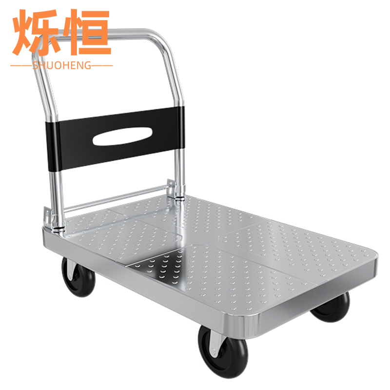 烁恒 手推车 300斤3寸PVC轮 个高清大图