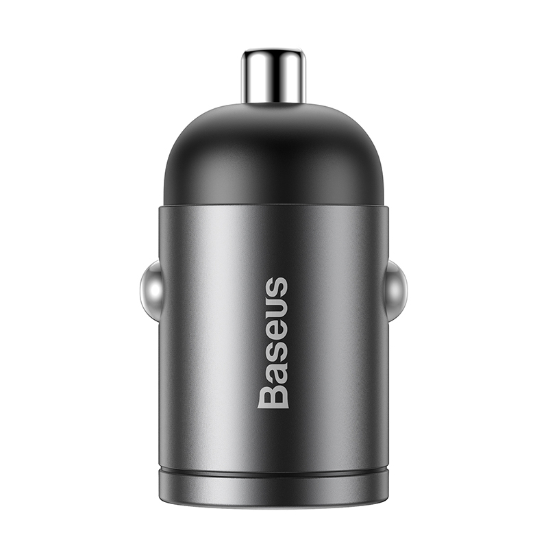 倍思 慧小星迷你车充 PPS快充 单Type-C口 30W 电光灰VCHX-B0G