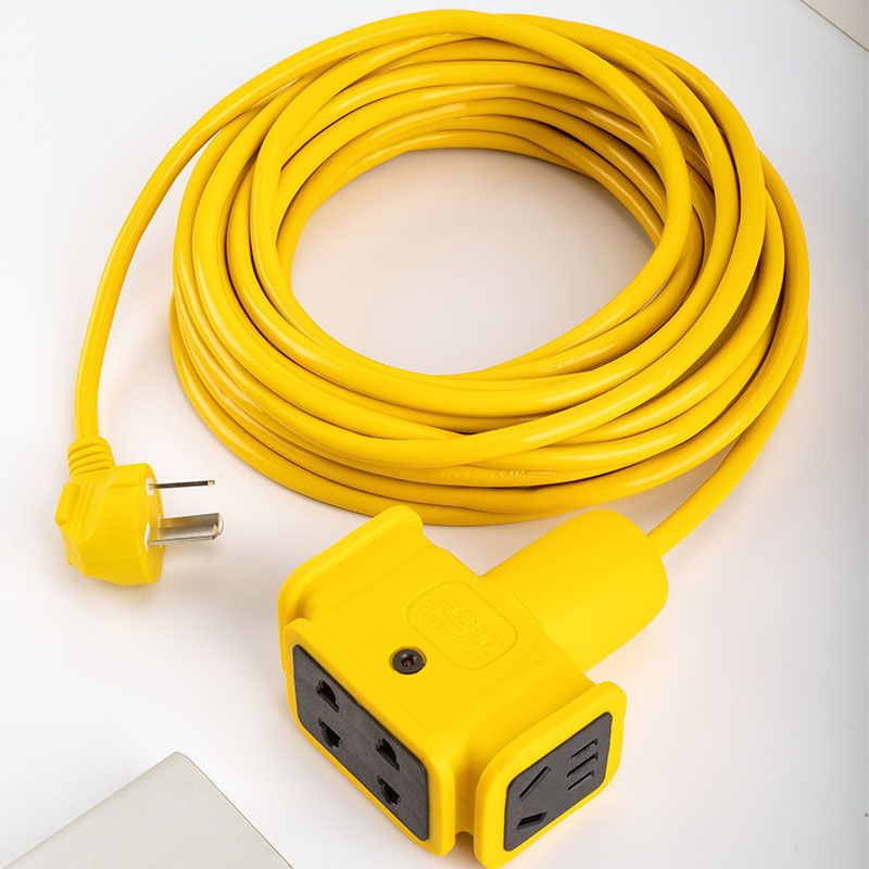 530米长线插座多孔电动车充电延长线拖线板插板地拖接线板插排