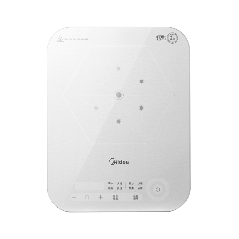 美的(Midea)电磁炉188大线圈大面板2200W大功率触控防水电磁炉9档火力恒匀火加热电磁灶C22-MICCA902高清大图