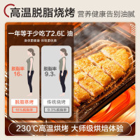 美的(Midea)微波炉智能微蒸烤一体机微波炉烤箱蒸箱家用多功能 燃卡变频 20L mini黑金版PG2011W