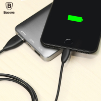 倍思(Baseus)USB2.0苹果数据线快充 iPhone7/6Sp/8/iPAD电源线 1.2米 黑色