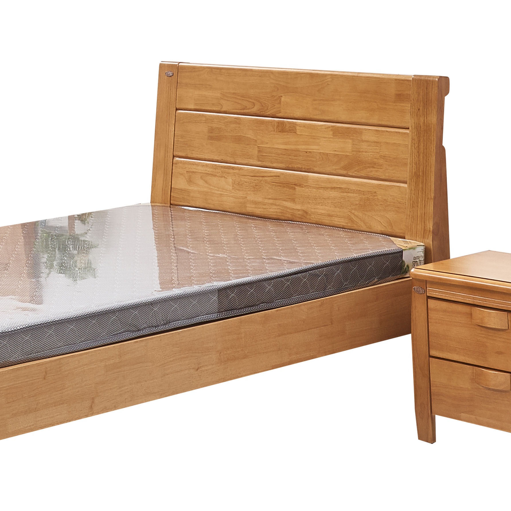 广亿隆实木床配床头柜(高清大图