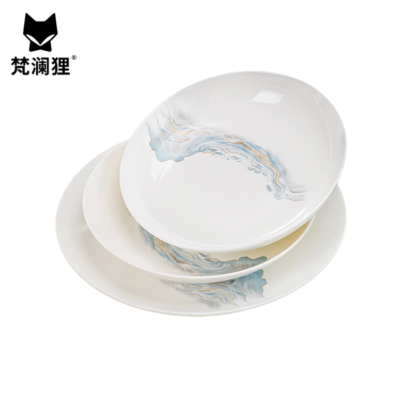 梵澜狸帝蓝云海餐具套装CC60 套高清大图