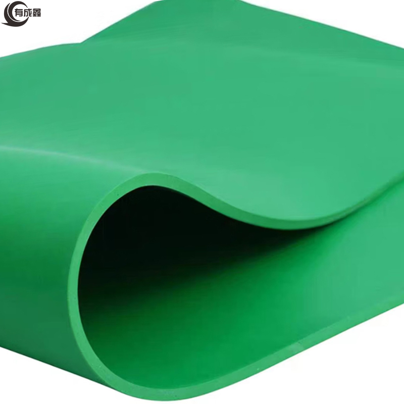 有成鑫 8mm 绿色橡胶垫 宽度1米耐磨橡胶板 卷高清大图