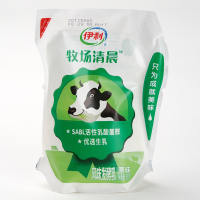伊利酸奶袋装牧场清晨早餐浓缩原味益生菌儿童酸奶180g12袋整箱