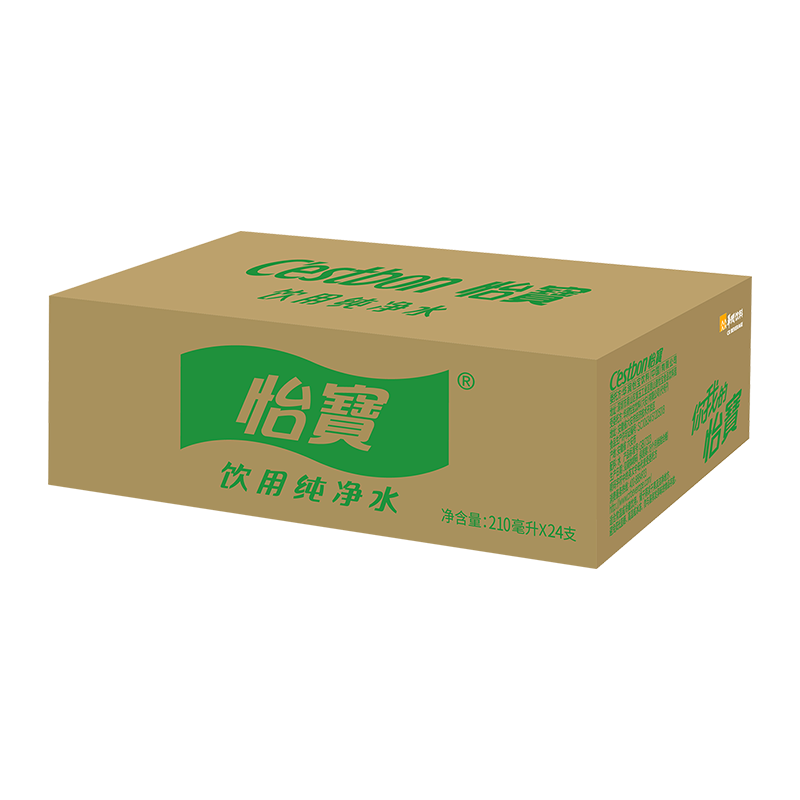 怡宝纯净水210ml*24瓶整箱儿童户外饮用纯净水办公便携装饮用水高清大图